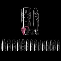 Tipsuri Nail Kingdom Dual Form 140 bucati Transparente TPS41BB Oval